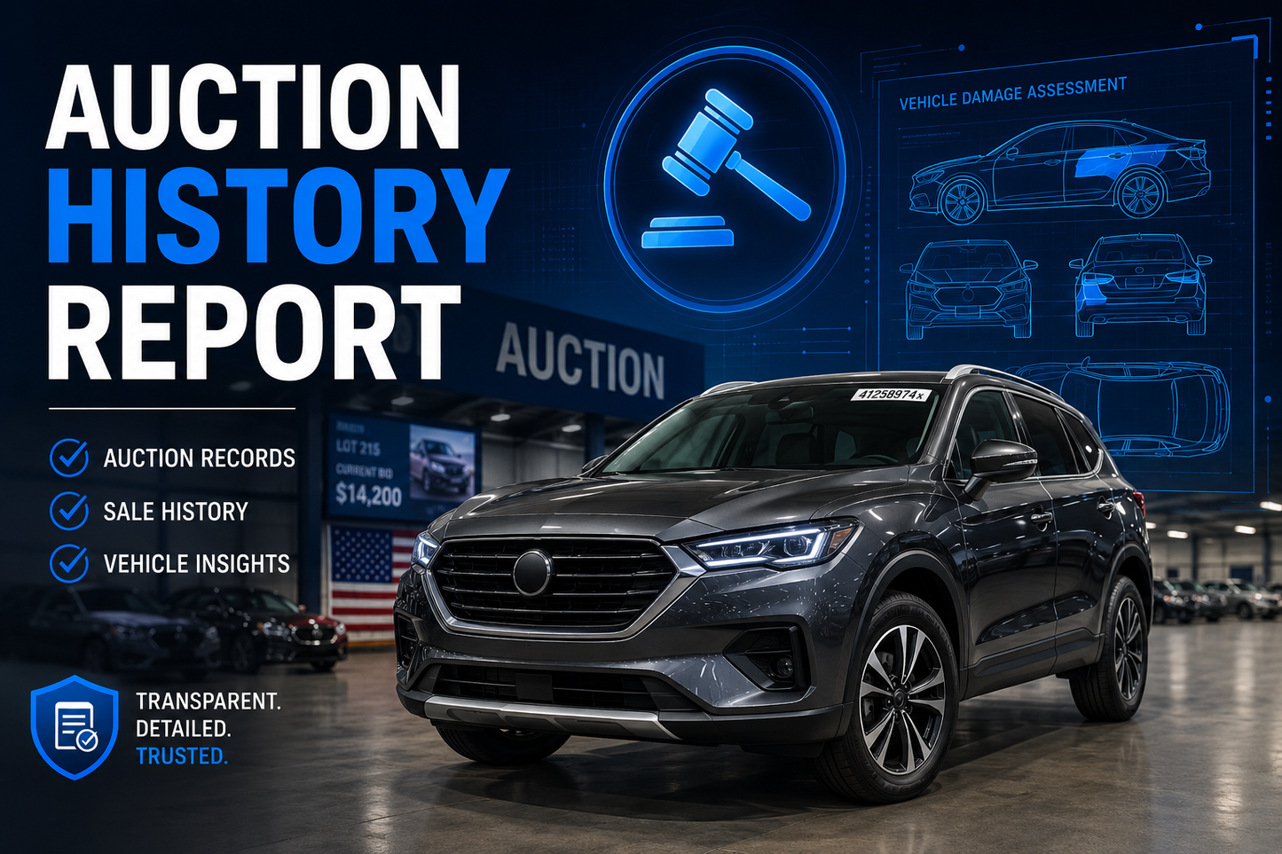 Vehicle & Detailed Auction History Check